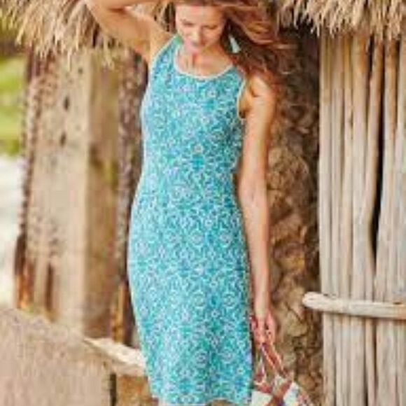 Peruvian Connection Bahia Pima Cotton Dress Medium - Picture 1 of 8